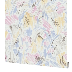 Обои бумажные Московская обойная фабрика Салют розово-сиреневые 0.53 м 6398-8